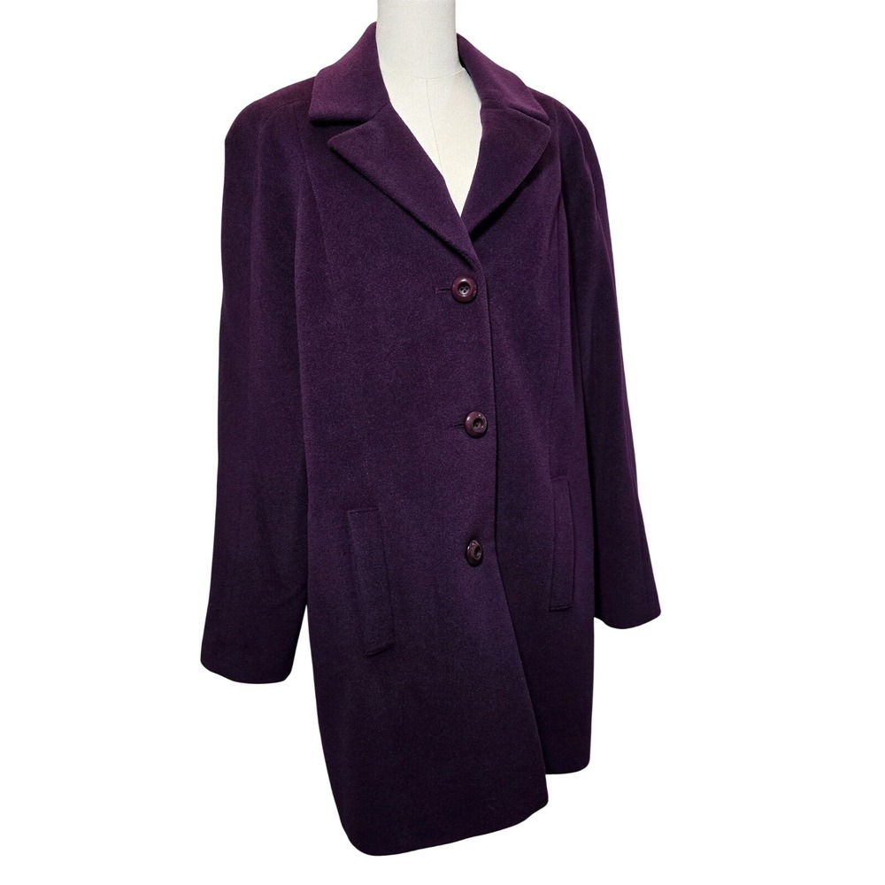 Pendleton Angora Wool Midi Women 18 Plum Winter Fall Tencel Preppy Academia Twee